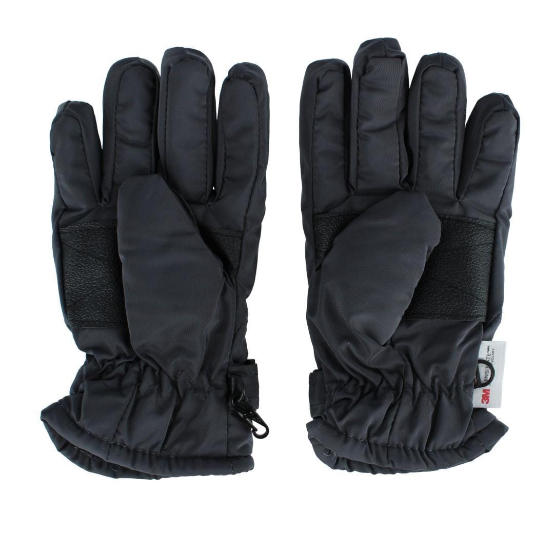 CTM® Kids' 3-6 Thinsulate Lined Waterproof Winter Gloves - Gray