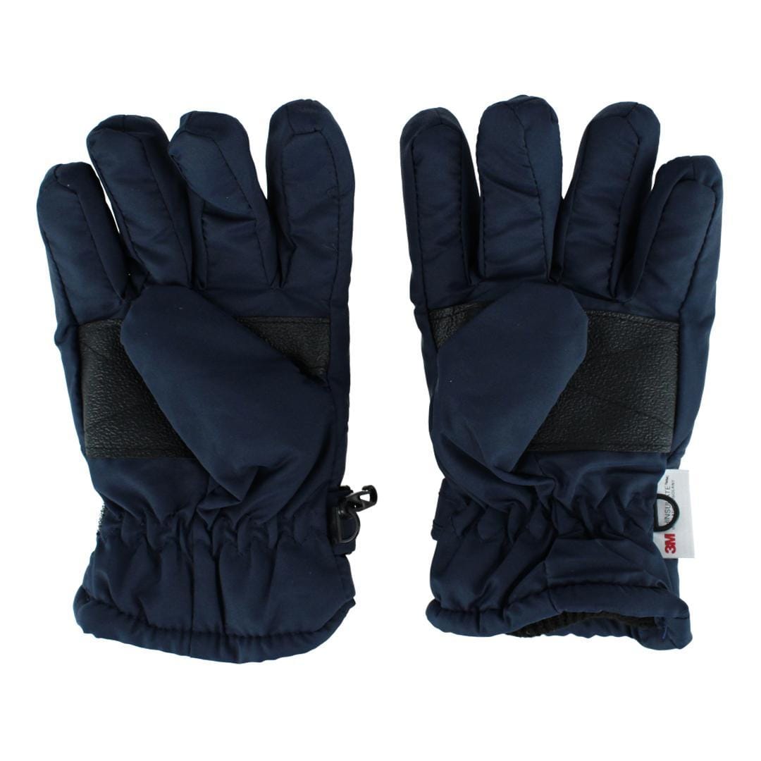 CTM® Kids' 3-6 Thinsulate Lined Waterproof Winter Gloves - Navy