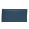 Leather Solid Color Checkbook Cover Wallet