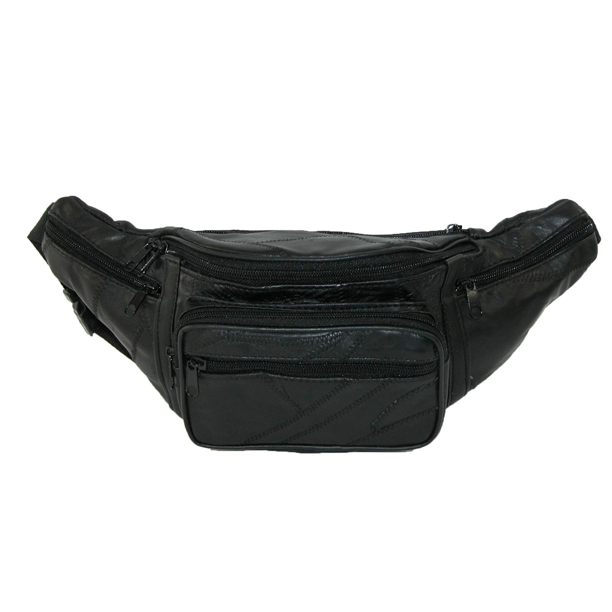 CTM® Patch Leather Small Fanny Waist Pack - Patch Leather Small Fanny Waist Pack
