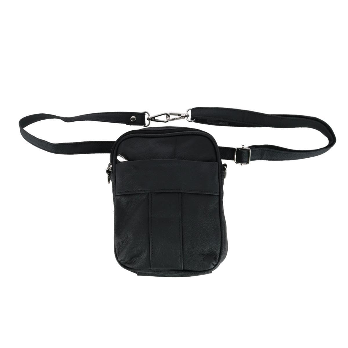 CTM® Cowhide Convertible Crossbody Waist pack - Cowhide Convertible Crossbody Waist pack