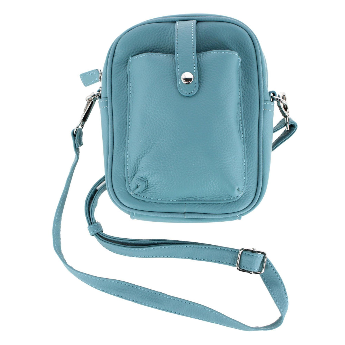 Cal-Wyn Women's Leather Phone Pocket Crossbody Handbag