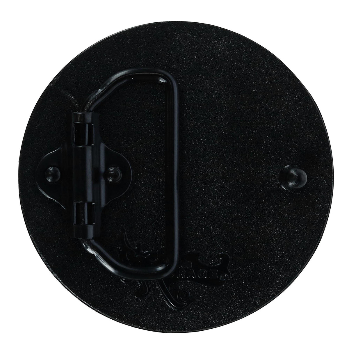 CTM® Blank Circle Belt Buckle - Black
