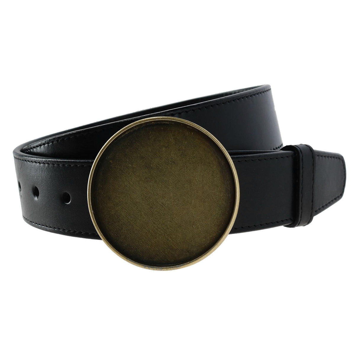 CTM® Blank Circle Belt Buckle - Bronze