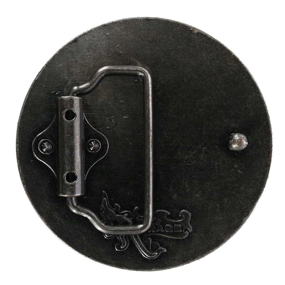 CTM® Blank Circle Belt Buckle - Antiqued Silver