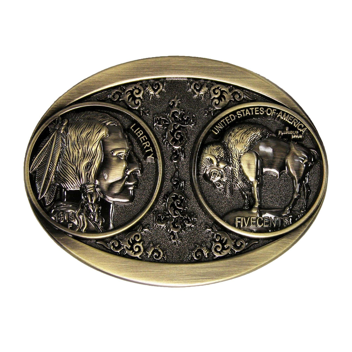 CTM® United Sates 1913 Nickel Buckle