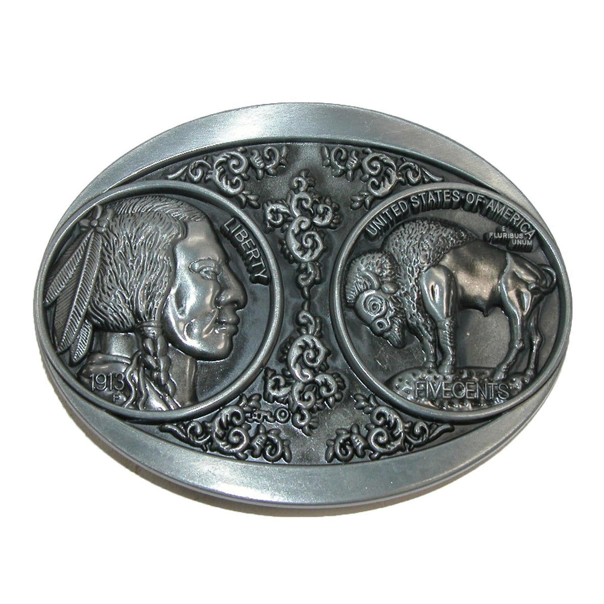 CTM® United Sates 1913 Nickel Buckle - Silver