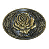 Women's Western Rose Belt Buckle