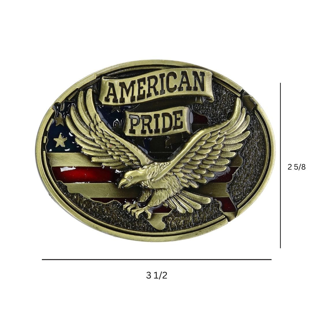 CTM® Soaring Eagle American Pride Belt Buckle - Bronze