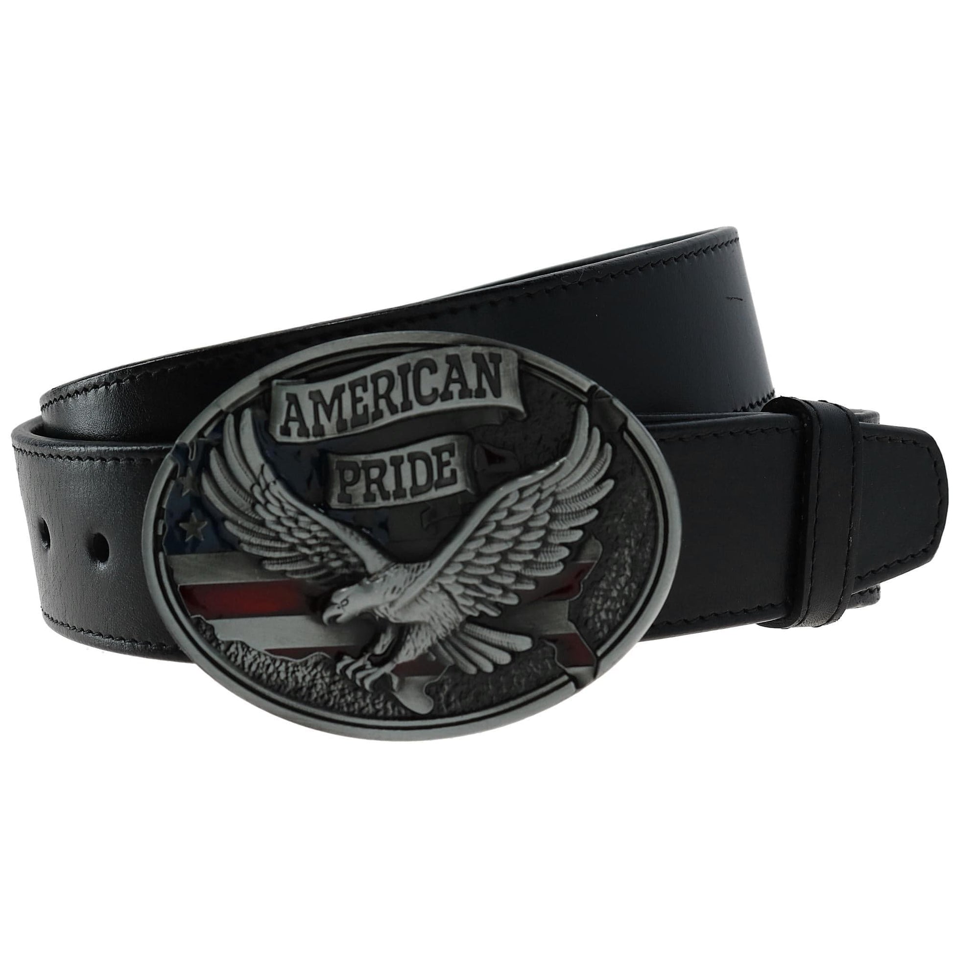 CTM® Soaring Eagle American Pride Belt Buckle - Silver