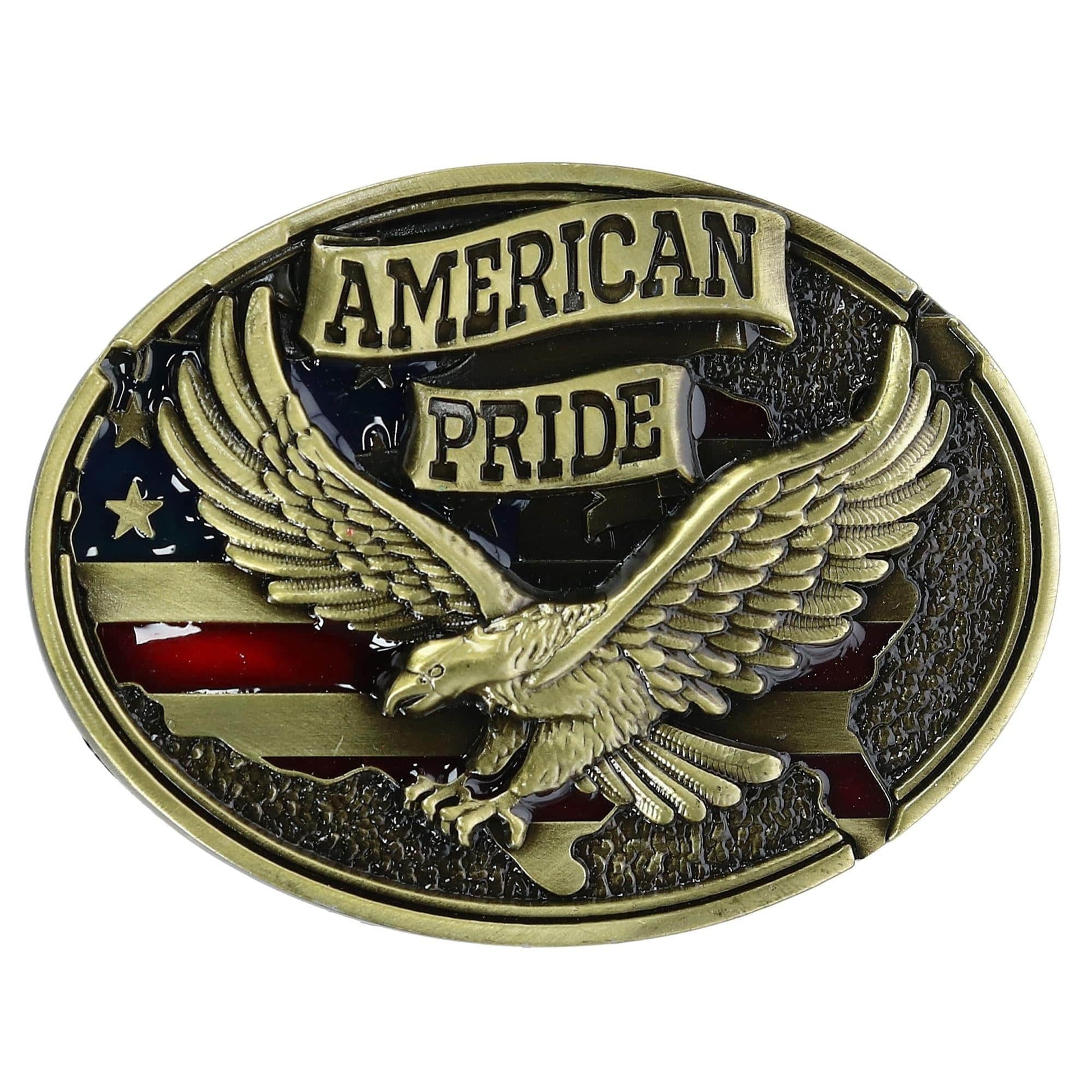 CTM® Soaring Eagle American Pride Belt Buckle - Soaring Eagle American Pride Belt Buckle