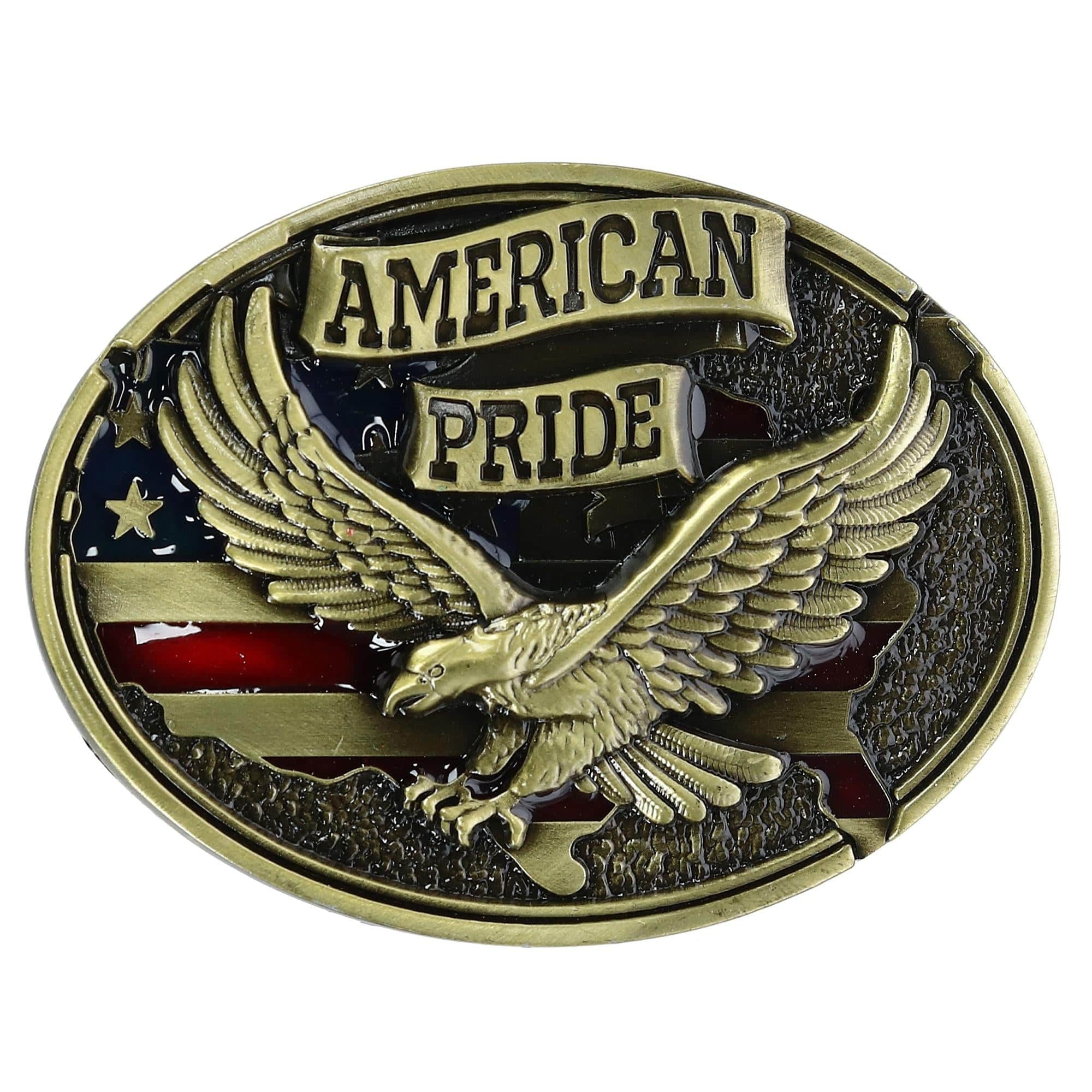CTM® Soaring Eagle American Pride Belt Buckle - Soaring Eagle American Pride Belt Buckle