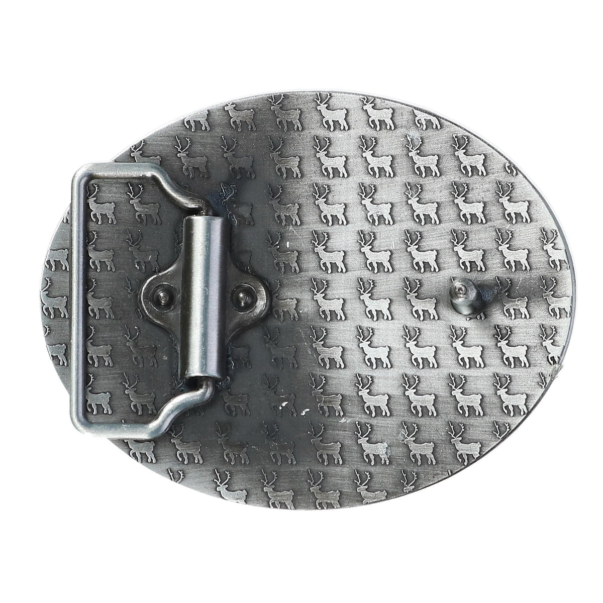 CTM® Scenic Elk Belt Buckle - Silver