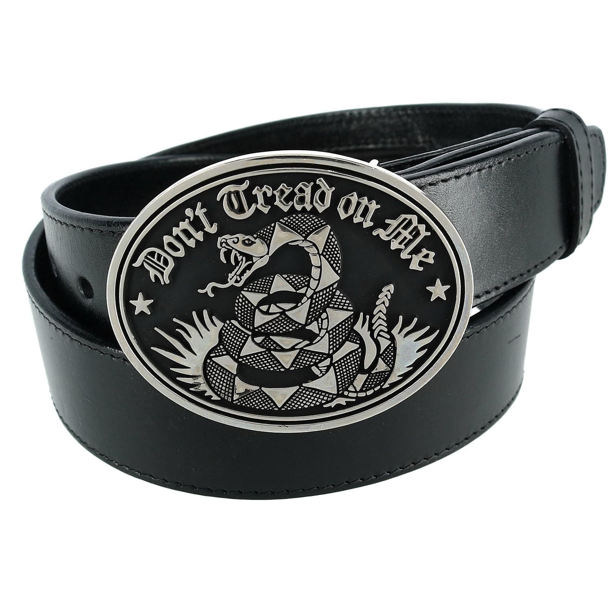 CTM® Don't Tread on Me Belt Buckle - Silver