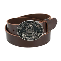 Brown with Silver Buckle