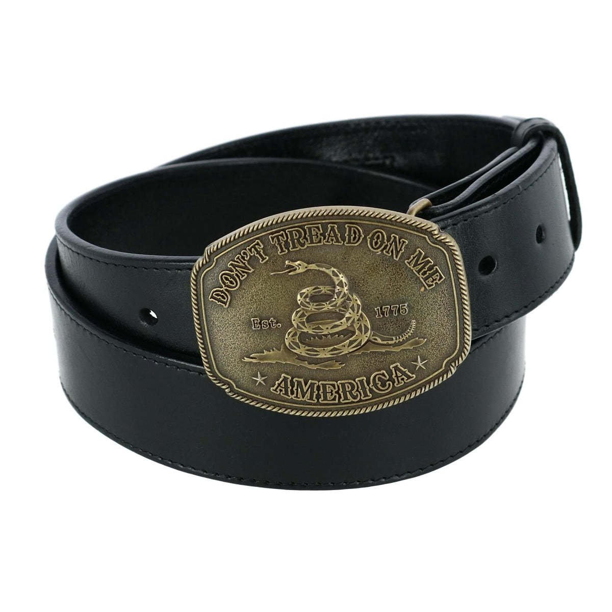 CTM® Don't Tread on Me American Belt Buckle - Bronze