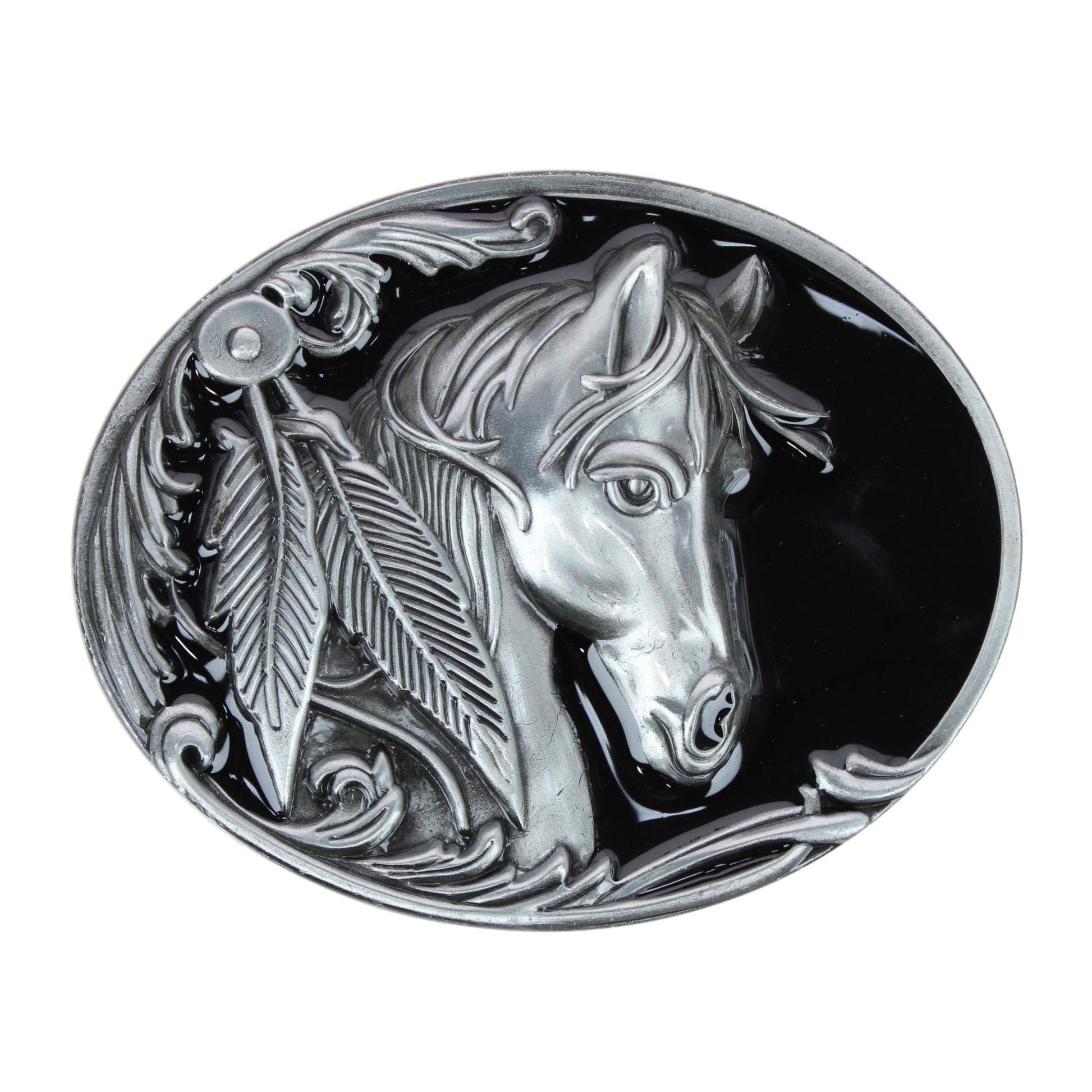 CTM® Women's Horse Belt Buckle - Women's Horse Belt Buckle