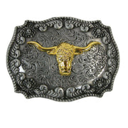 Longhorn Western Belt Buckle