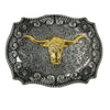 Longhorn Western Belt Buckle