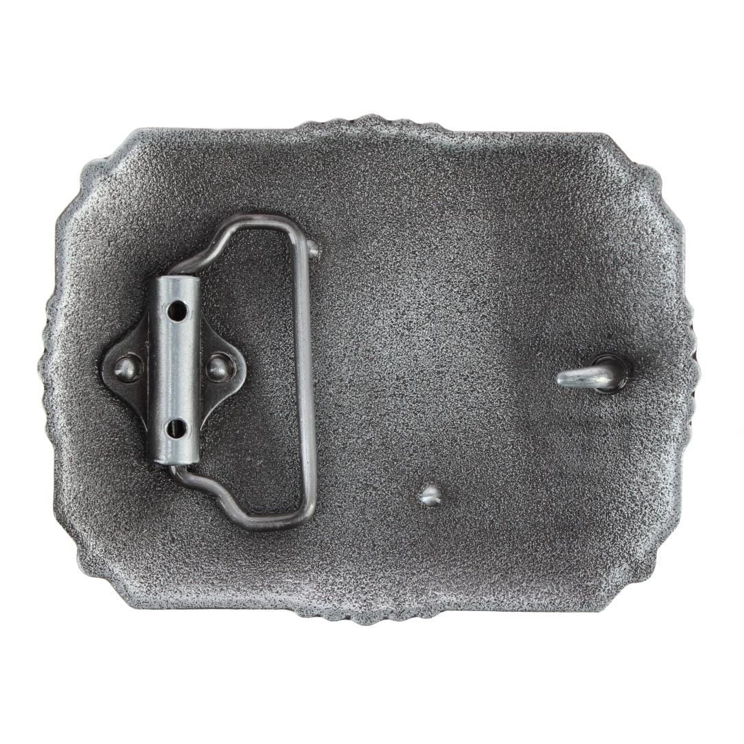 CTM® Men's Praying Cowboy and Cross Belt Buckle - Antique Silver