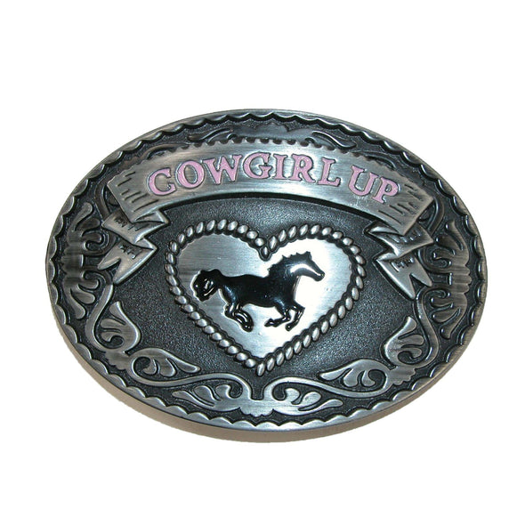 Women's Cowgirl Up Belt Buckle