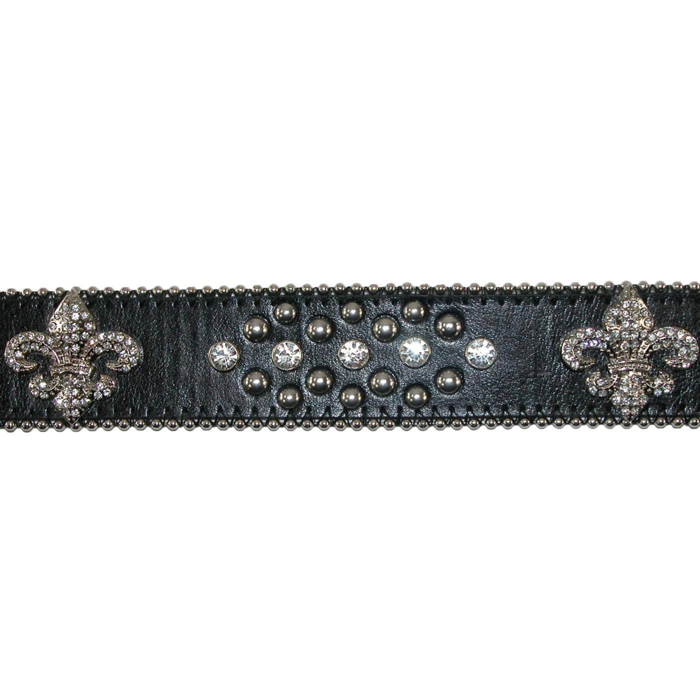 Studded Camouflage Shoulder Bag With Rhinestone Fleur De Lis - Western Style Handbag, Multiple Pockets