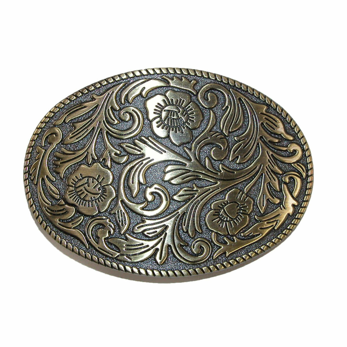 CTM® Floral Print Belt Buckle - Floral Print Belt Buckle