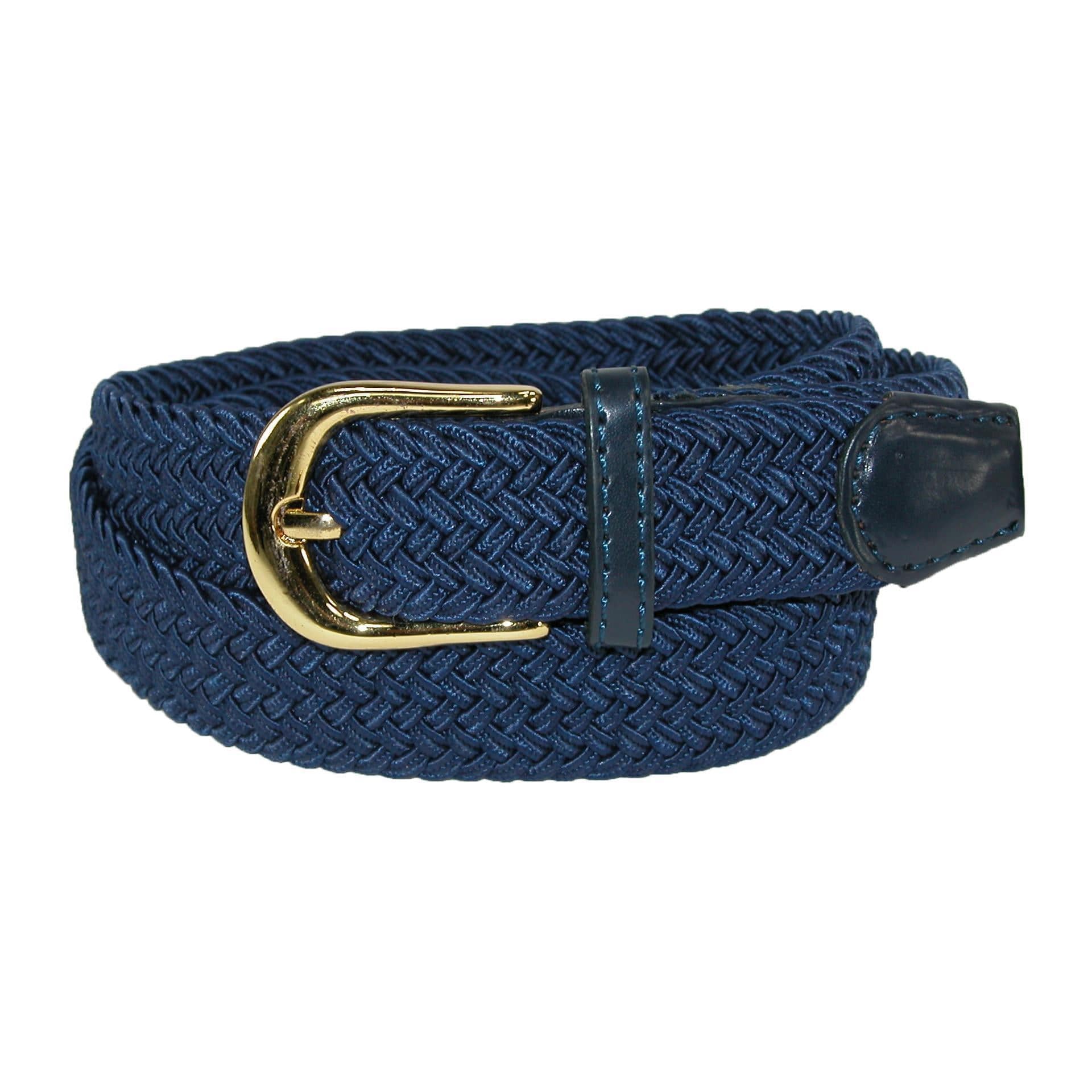 CTM® Women's Elastic Braided Stretch Belt (Pack of 2) - Women's Elastic Braided Stretch Belt (Pack of 2)