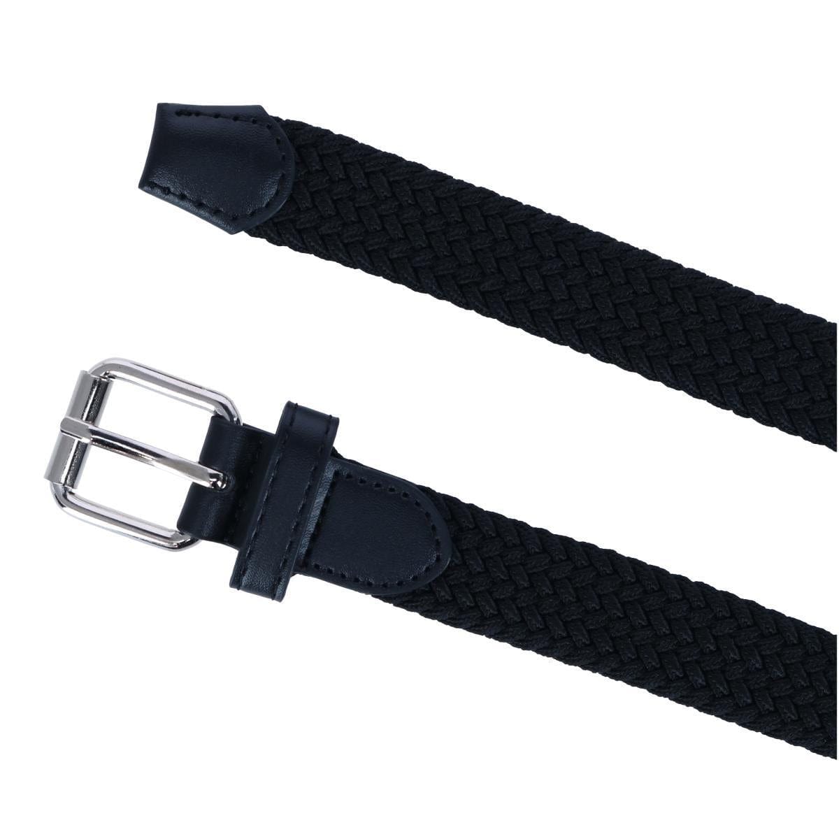 CTM® Kids' Elastic Braided Stretch Belt - Black