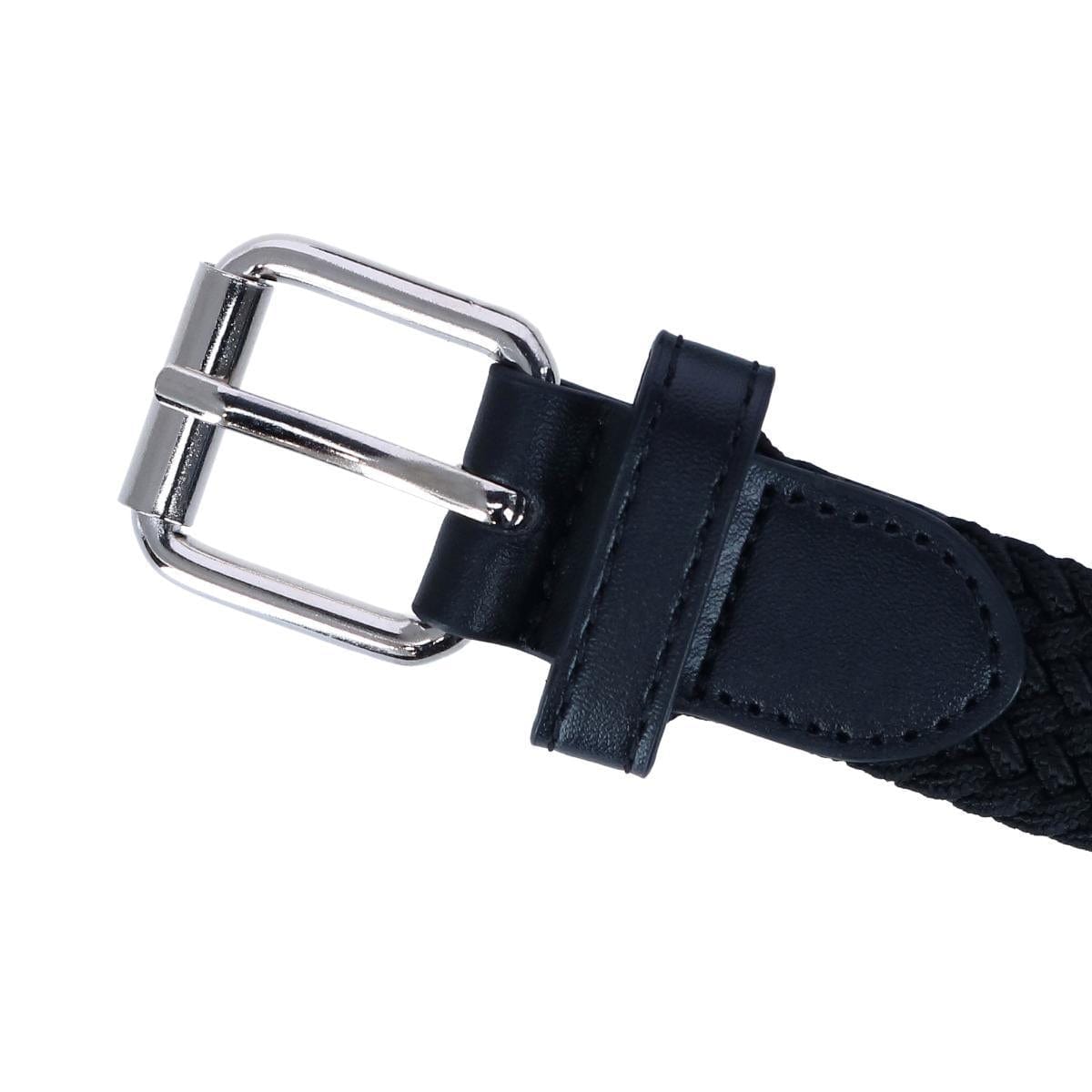 CTM® Kids' Elastic Braided Stretch Belt - Black