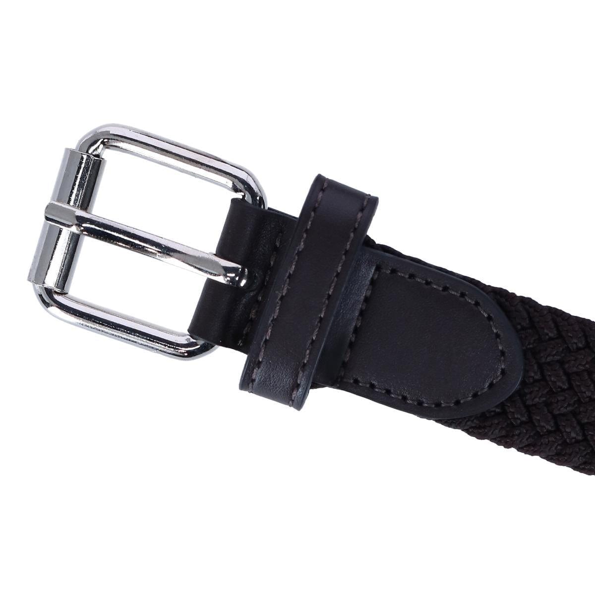 CTM® Kids' Elastic Braided Stretch Belt - Brown