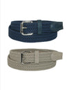 CTM® Kids' Elastic Braided Stretch Belt (Pack of 2 Colors)