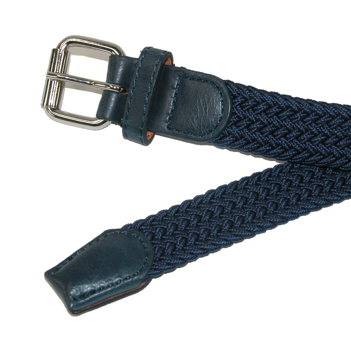 CTM® Kids' Elastic Braided Stretch Belt (Pack of 2 Colors) - Black and Navy