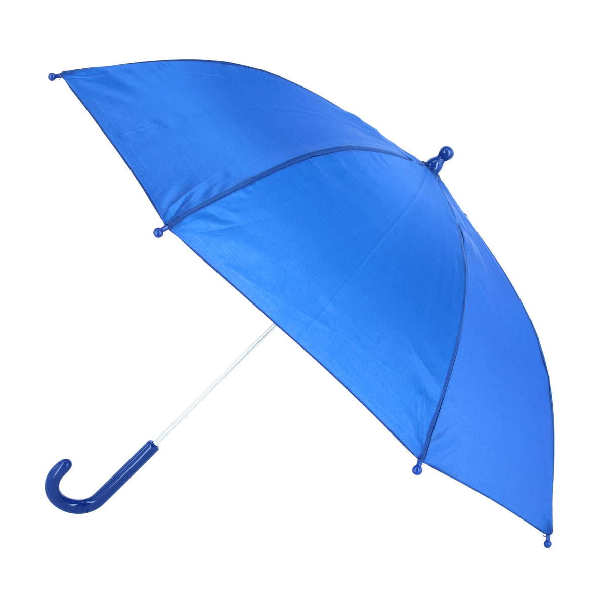 iRain Kid's Solid Color Stick Umbrella with Hook Handle - Kid's Solid Color Stick Umbrella with Hook Handle