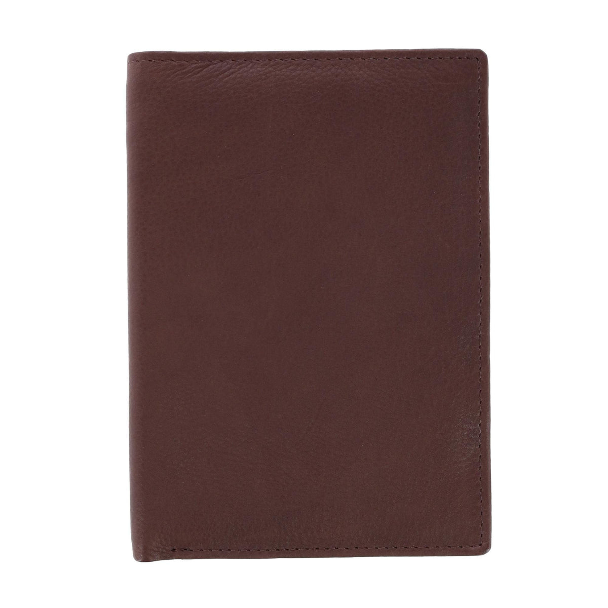 CTM® Men's Leather Hipster Wallet - Brown