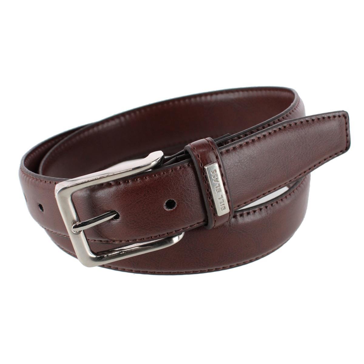 Bill Blass Men's 35mm Stretch Leather Dress Belt - Men's 35mm Stretch Leather Dress Belt