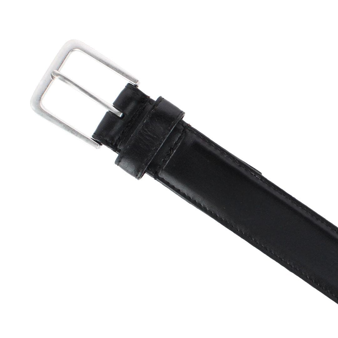 Bill Blass Men's Big & Tall 35mm Leather Profile Belt - Black