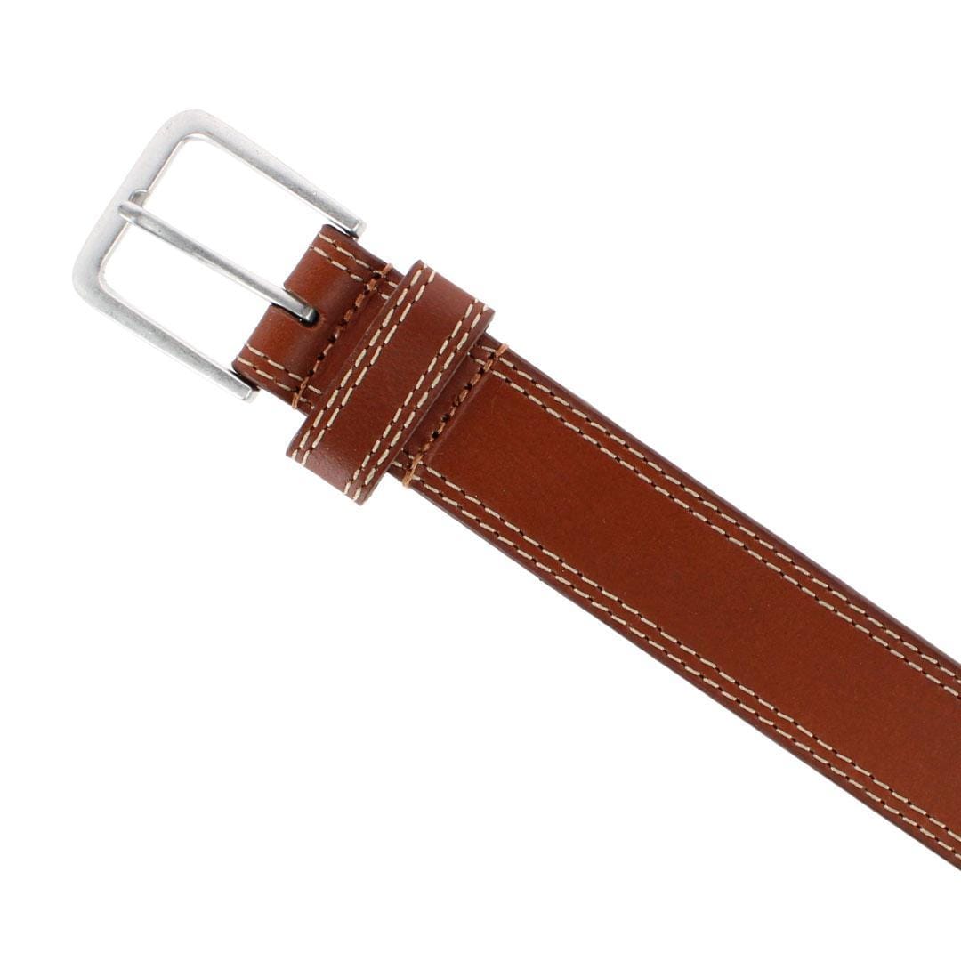 Bill Blass Men's Big & Tall 35mm Leather Profile Belt - Tan