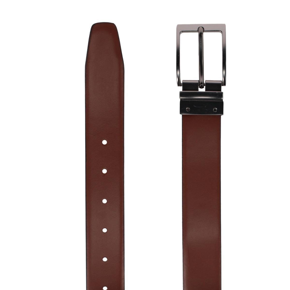 Chaps Men's 35mm Reversible Napa Leather Dress Belt - Black/Brown