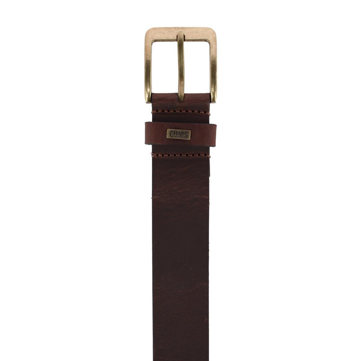 Chaps Men's 38mm Leather Casual Jean Belt - Brown