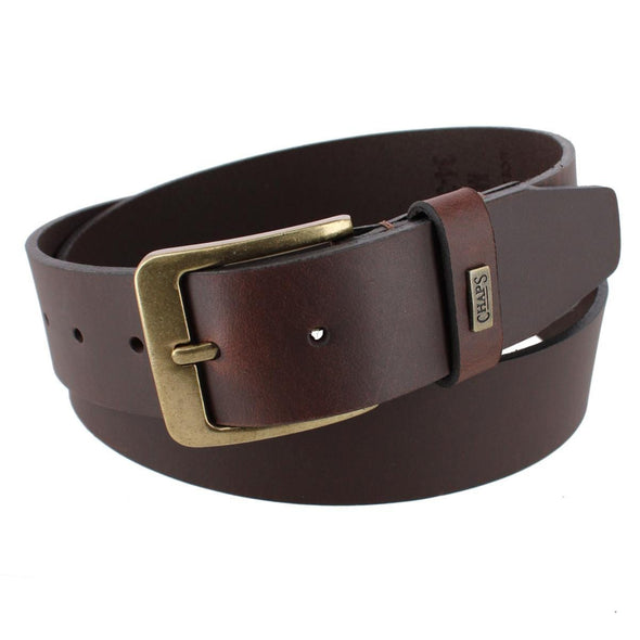 Men's 38mm Leather Casual Jean Belt