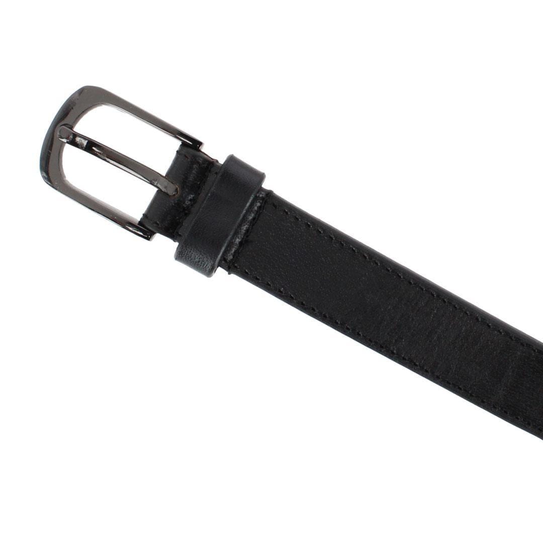 Gloria Vanderbilt Women's 25mm Leather Braided Casual Belt - Black