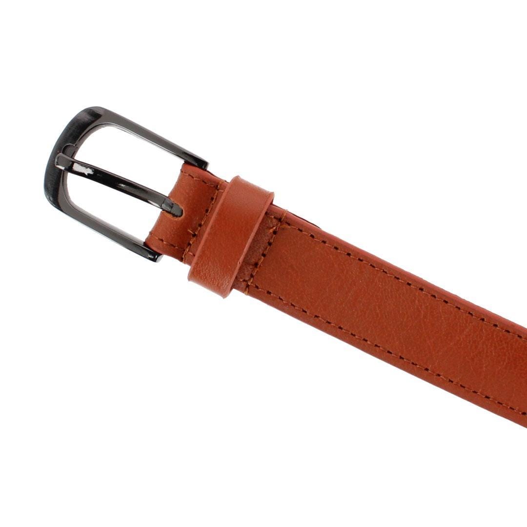 Gloria Vanderbilt Women's 25mm Leather Braided Casual Belt - Tan