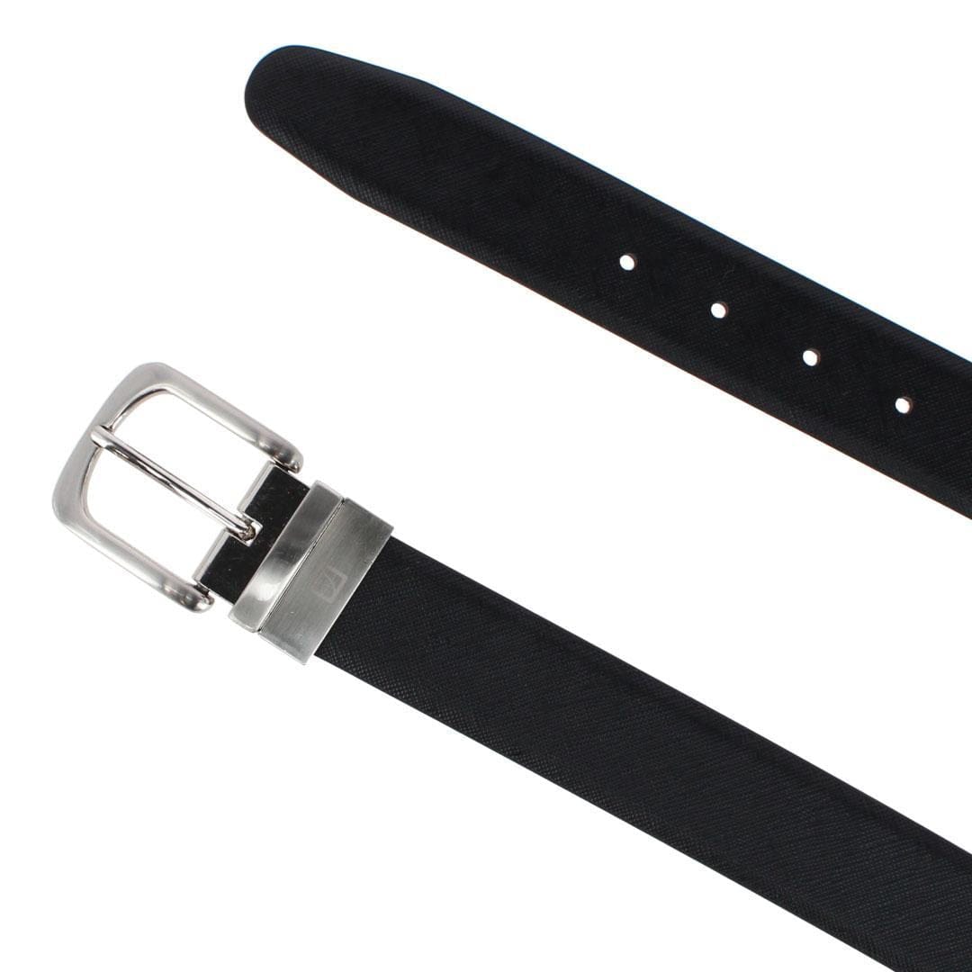 Stone Mountain Men's 35mm Reversible Smooth Bonded Leather Dress Belt - Black/Brown
