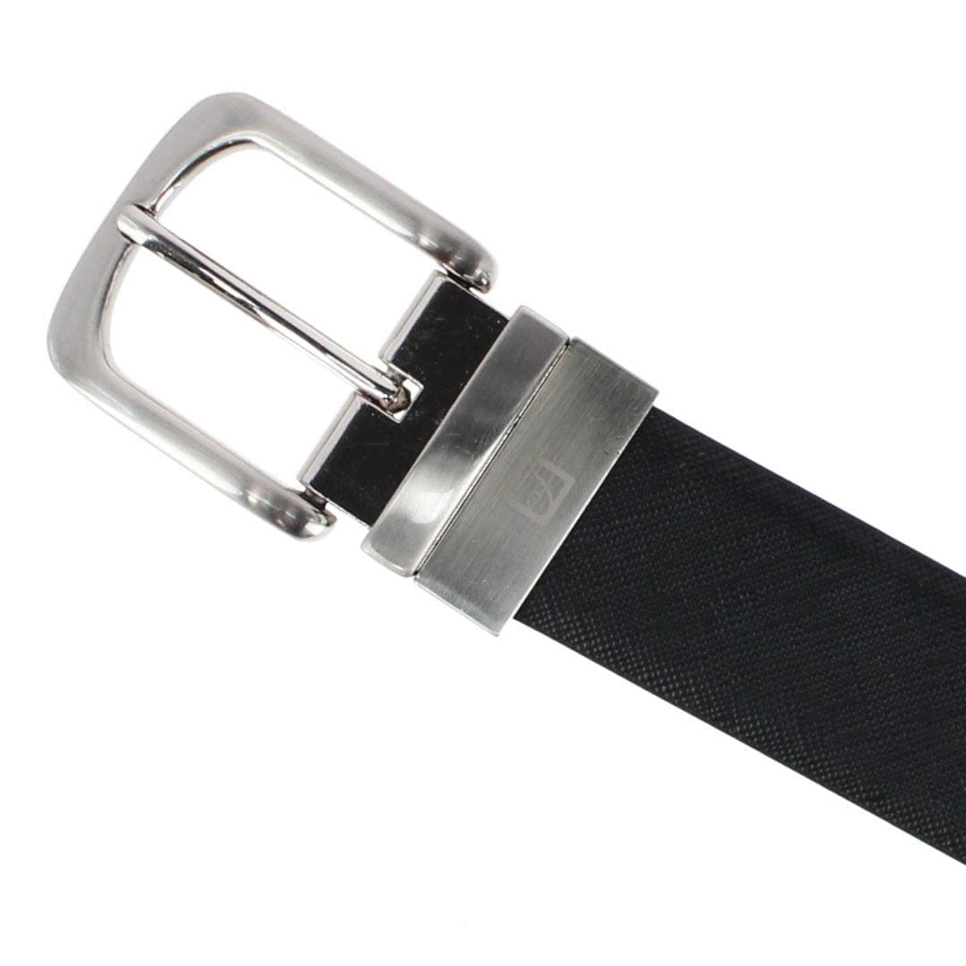 Stone Mountain Men's 35mm Reversible Smooth Bonded Leather Dress Belt - Black/Brown