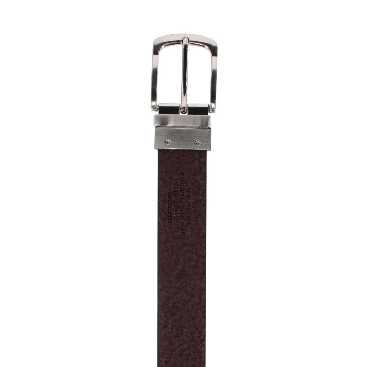 Stone Mountain Men's Big & Tall Reversible Saffiano Leather Belt - Black/Brown