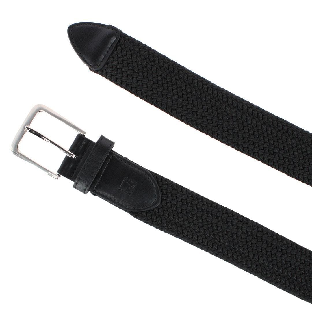 Stone Mountain Men's Big & Tall Woven Stretch Belt - Black