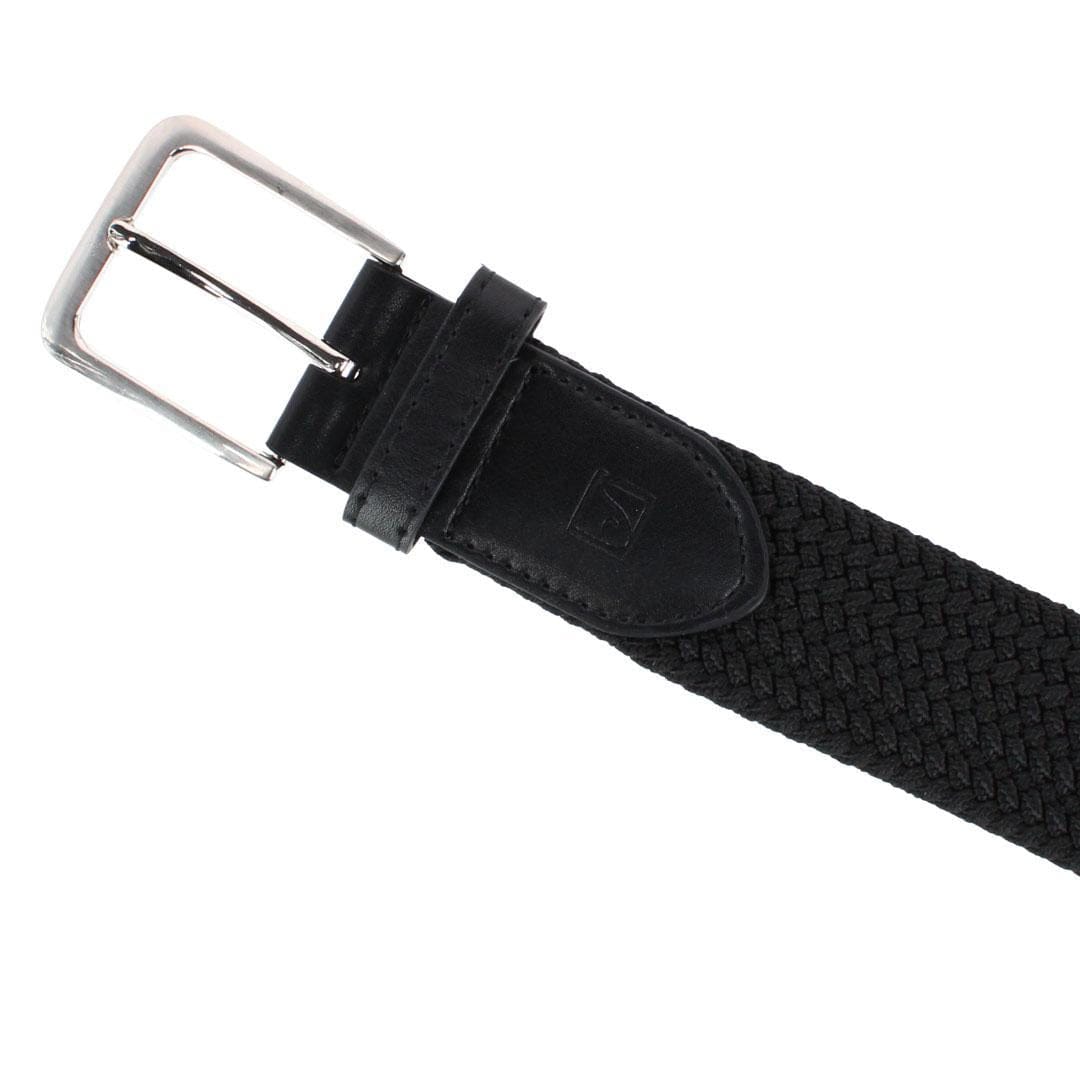 Stone Mountain Men's Big & Tall Woven Stretch Belt - Black