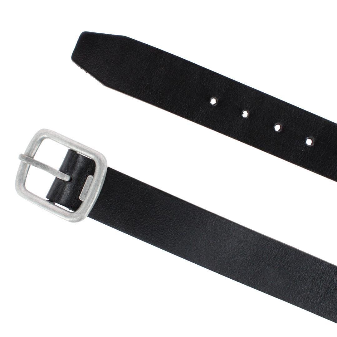 Stone Mountain Men's Leather Belt with Bottle Opener Buckle - Black