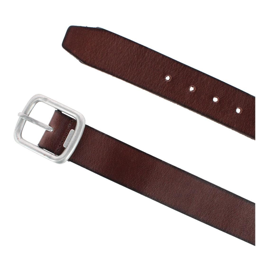 Stone Mountain Men's Leather Belt with Bottle Opener Buckle - Brown